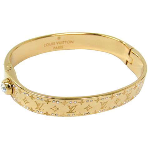 louis vuitton monogram bracelet gold|Louis Vuitton bracelet size chart.